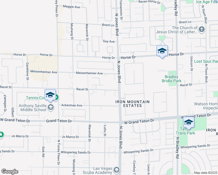 map of restaurants, bars, coffee shops, grocery stores, and more near 6130 Racel Street in Las Vegas