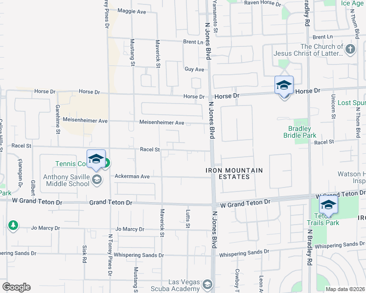 map of restaurants, bars, coffee shops, grocery stores, and more near 6145 Smarty Jones Avenue in Las Vegas
