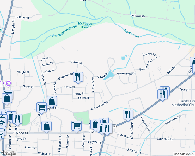 map of restaurants, bars, coffee shops, grocery stores, and more near 1013 Cowan Street in Paris