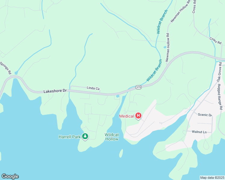 map of restaurants, bars, coffee shops, grocery stores, and more near 134 Harrell Park Road in Bean Station