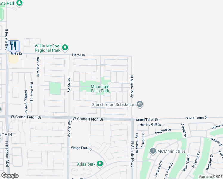 map of restaurants, bars, coffee shops, grocery stores, and more near 3832 Kilgores Rocks Avenue in North Las Vegas