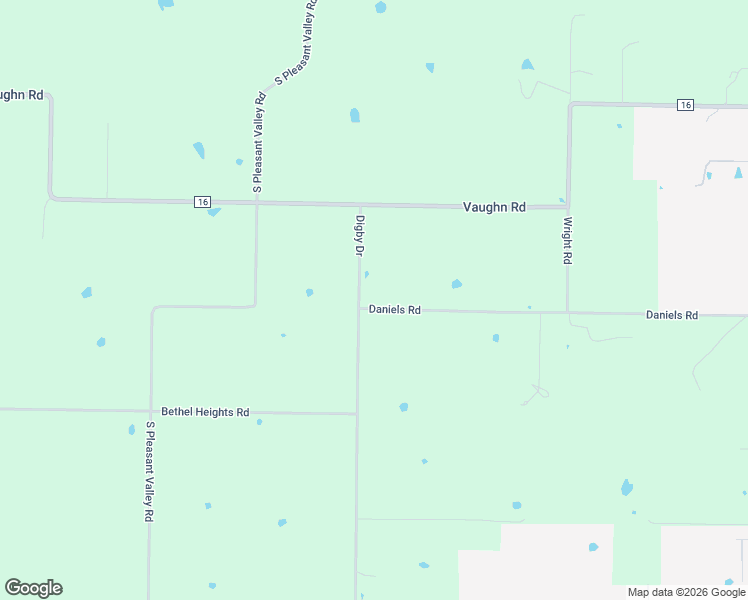 map of restaurants, bars, coffee shops, grocery stores, and more near 15168 Daniels Road in Bentonville