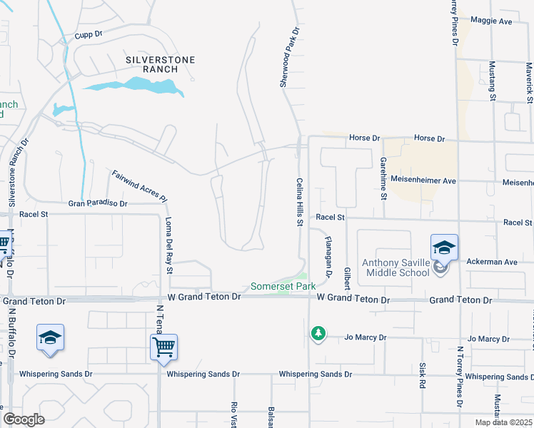 map of restaurants, bars, coffee shops, grocery stores, and more near 8204 Imperial Lakes Street in Las Vegas