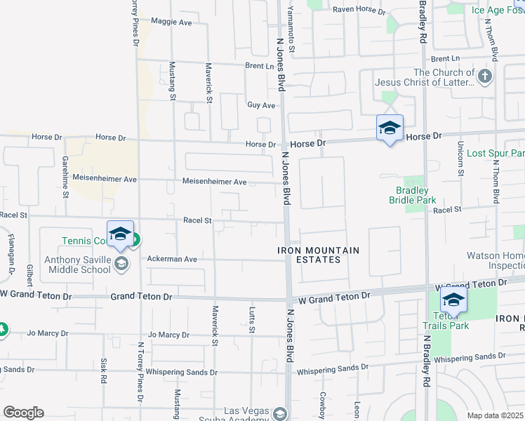 map of restaurants, bars, coffee shops, grocery stores, and more near 6130 Racel Street in Las Vegas