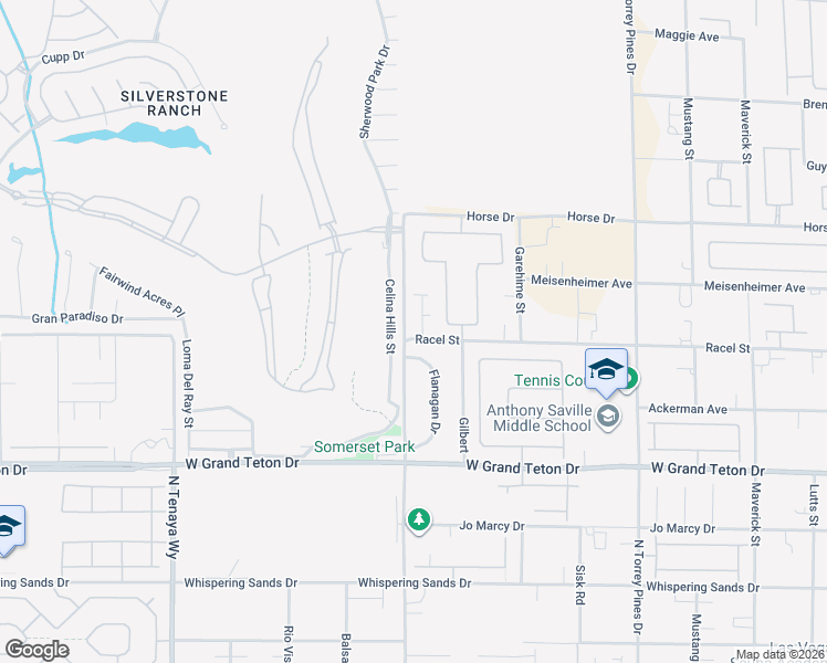 map of restaurants, bars, coffee shops, grocery stores, and more near 8211 Thornbird Court in Las Vegas