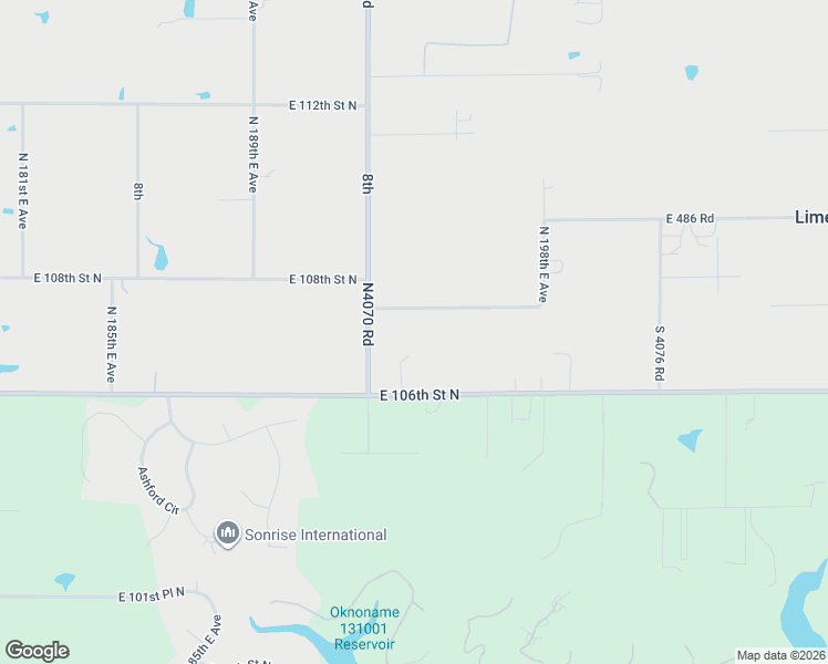 map of restaurants, bars, coffee shops, grocery stores, and more near 19508 East 108th Street North in Owasso