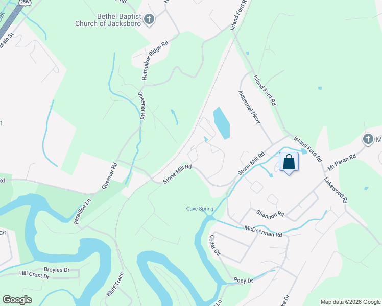 map of restaurants, bars, coffee shops, grocery stores, and more near 117 Pierce Road in Jacksboro