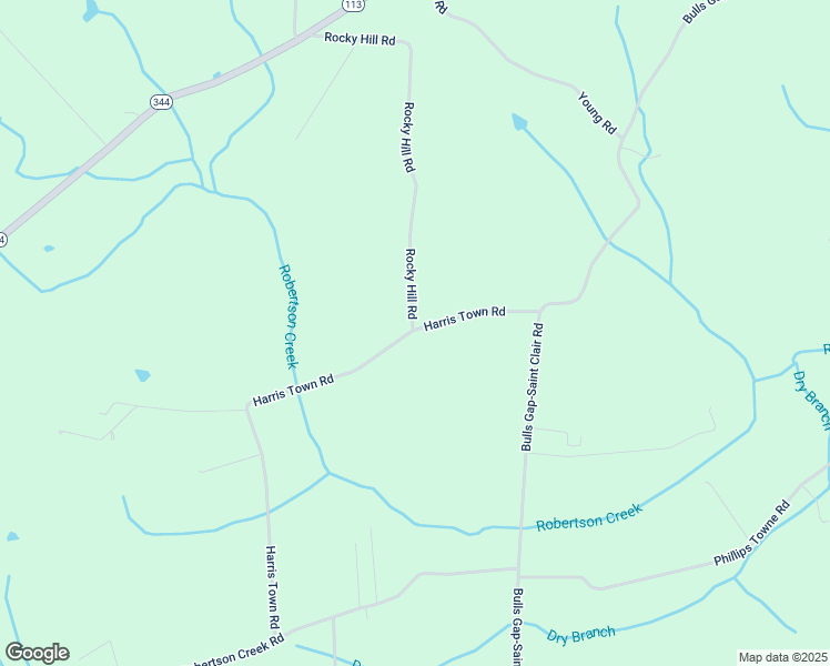 map of restaurants, bars, coffee shops, grocery stores, and more near 203 Harris Town Road in Bulls Gap