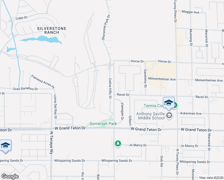 map of restaurants, bars, coffee shops, grocery stores, and more near 8211 Thornbird Court in Las Vegas