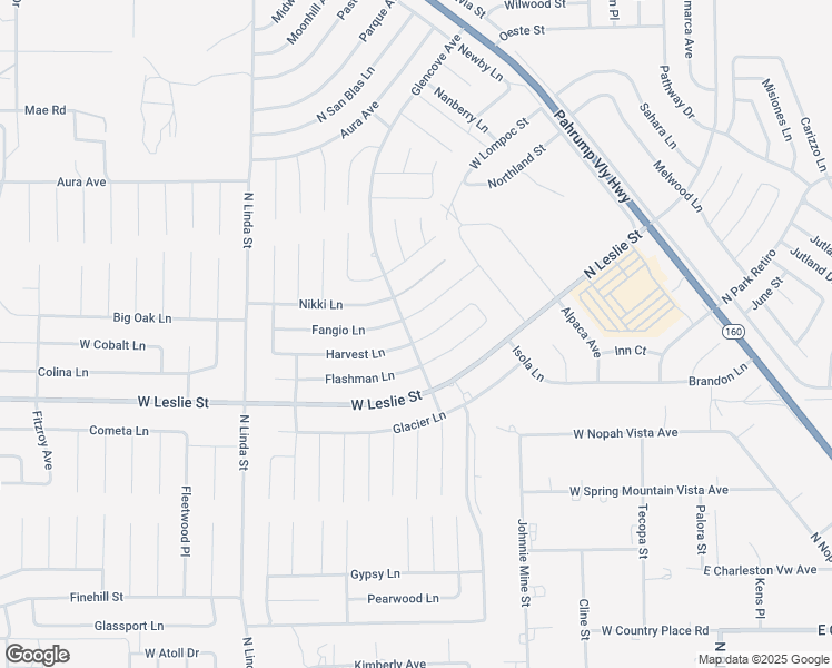 map of restaurants, bars, coffee shops, grocery stores, and more near 620 Harvest Lane in Pahrump