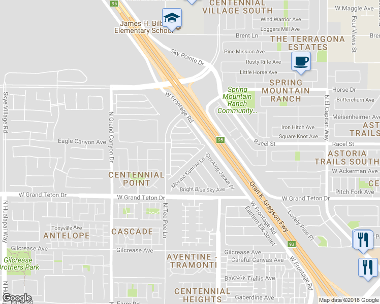 map of restaurants, bars, coffee shops, grocery stores, and more near 9308 Golden Lad Avenue in Las Vegas