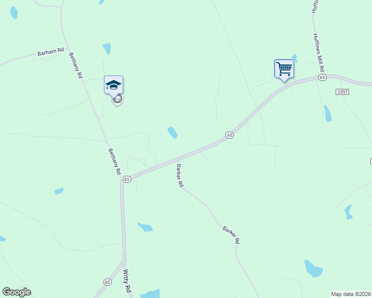 map of restaurants, bars, coffee shops, grocery stores, and more near 6239 North Carolina 65 in Reidsville