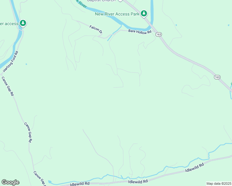 map of restaurants, bars, coffee shops, grocery stores, and more near West Bare Hollow Road in Ashe County