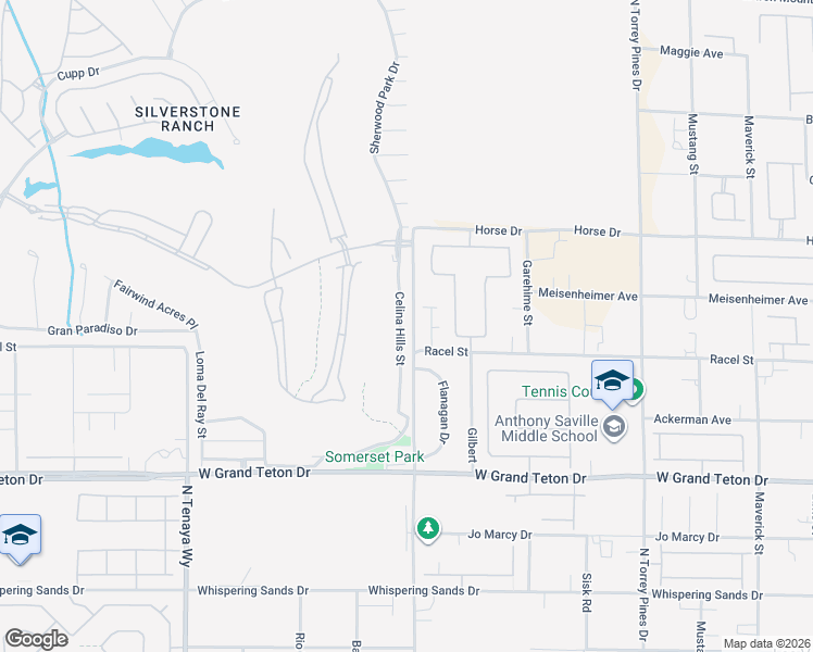 map of restaurants, bars, coffee shops, grocery stores, and more near 8267 Thornbird Court in Las Vegas