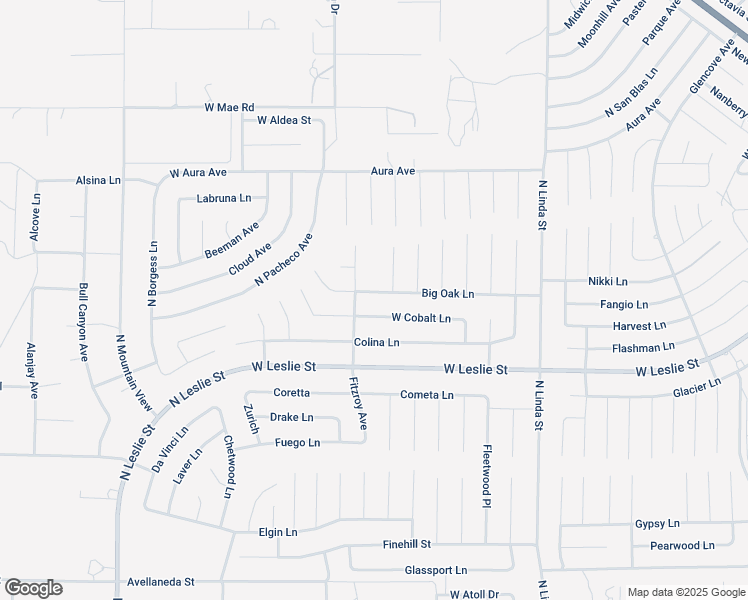 map of restaurants, bars, coffee shops, grocery stores, and more near 1421 Big Oak Lane in Pahrump