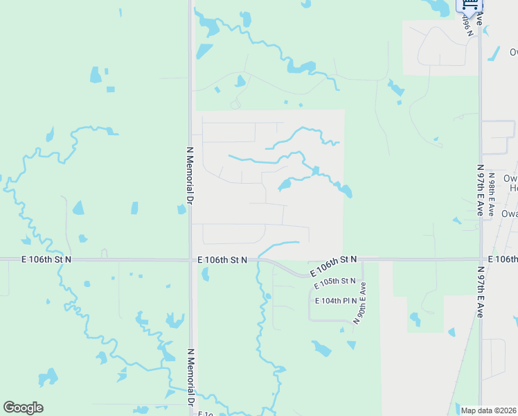 map of restaurants, bars, coffee shops, grocery stores, and more near 10707 North Memorial Drive in Owasso