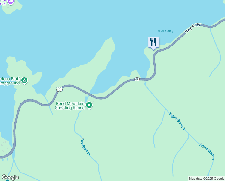 map of restaurants, bars, coffee shops, grocery stores, and more near 2243 U.S. 321 in Hampton