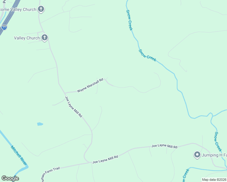 map of restaurants, bars, coffee shops, grocery stores, and more near 318 Wayne Marshall Road in Elkin