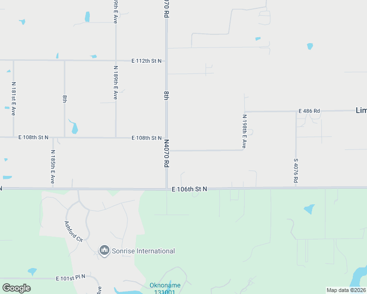 map of restaurants, bars, coffee shops, grocery stores, and more near 4077 East 488 Road in Owasso