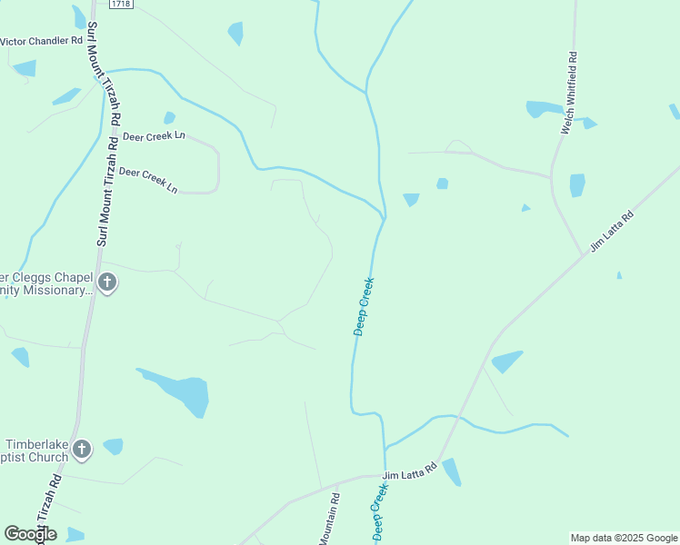 map of restaurants, bars, coffee shops, grocery stores, and more near 204 Cucamonga Trail in Timberlake