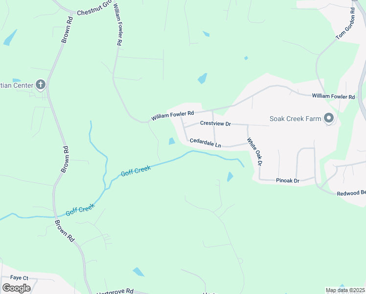 map of restaurants, bars, coffee shops, grocery stores, and more near 225 Cedardale Lane in King
