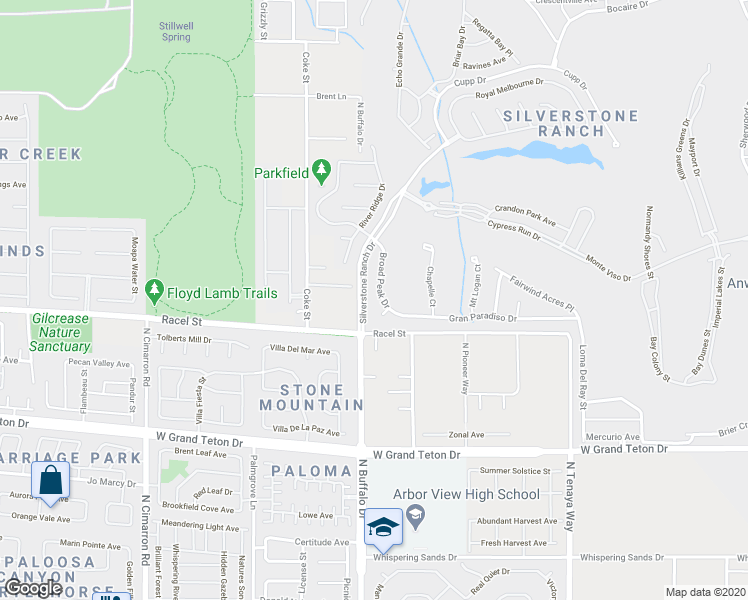 map of restaurants, bars, coffee shops, grocery stores, and more near 8229 Broad Peak Drive in Las Vegas