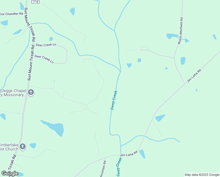 map of restaurants, bars, coffee shops, grocery stores, and more near 204 Cucamonga Trail in Timberlake