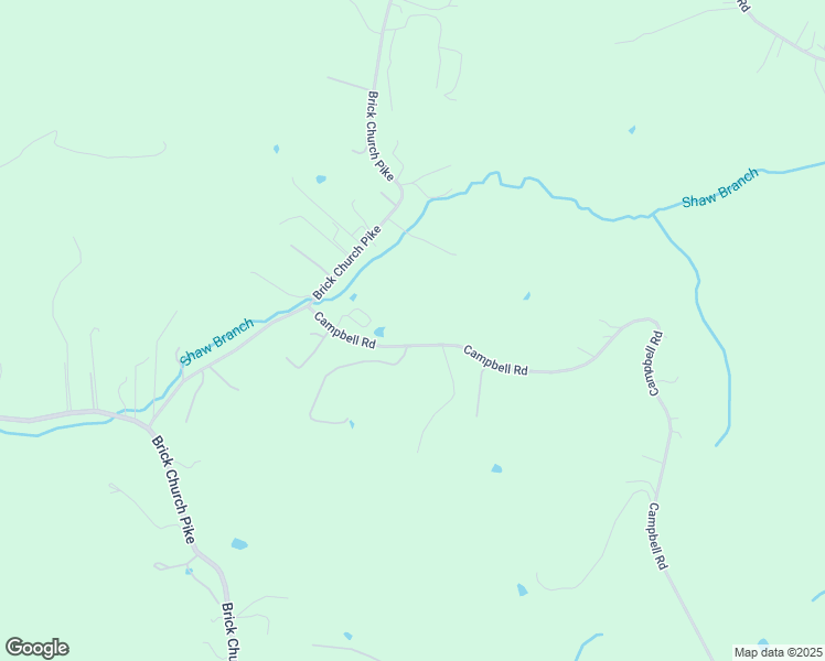 map of restaurants, bars, coffee shops, grocery stores, and more near 1764 Campbell Road in Goodlettsville