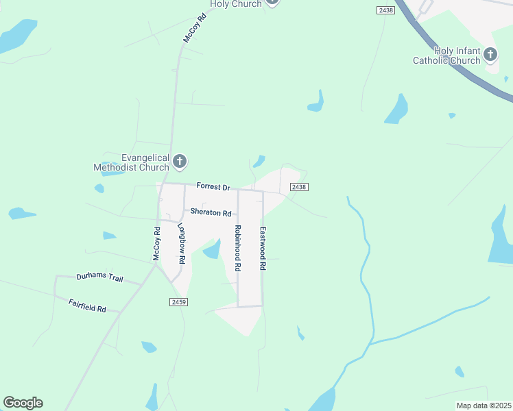 map of restaurants, bars, coffee shops, grocery stores, and more near 400 Forrest Drive in Reidsville