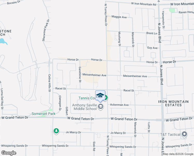 map of restaurants, bars, coffee shops, grocery stores, and more near 6445 Meisenheimer Avenue in Las Vegas