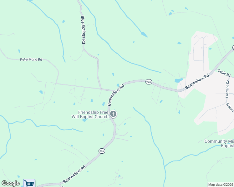 map of restaurants, bars, coffee shops, grocery stores, and more near 2500 Bearwallow Road in Ashland City