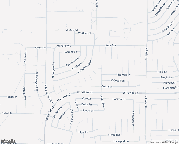 map of restaurants, bars, coffee shops, grocery stores, and more near 1610 West Cobalt Lane in Pahrump