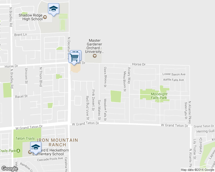 map of restaurants, bars, coffee shops, grocery stores, and more near 4429 Haven Point Avenue in North Las Vegas