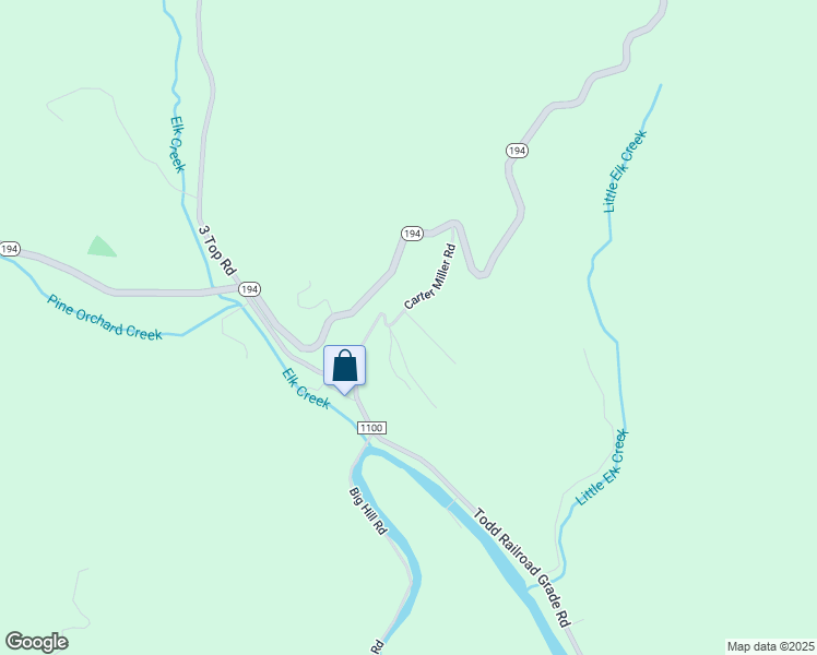 map of restaurants, bars, coffee shops, grocery stores, and more near 385 Carter Miller Road in Todd