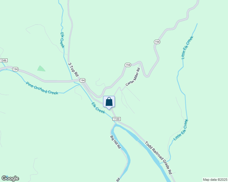 map of restaurants, bars, coffee shops, grocery stores, and more near 496 Carter Miller Road in Todd