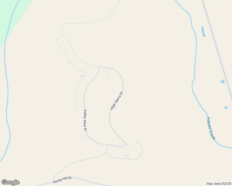 map of restaurants, bars, coffee shops, grocery stores, and more near 366 High Sierra Drive in Exeter