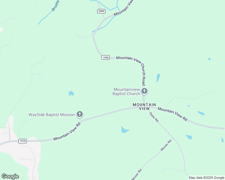 map of restaurants, bars, coffee shops, grocery stores, and more near 1255 Mountain View Road in King