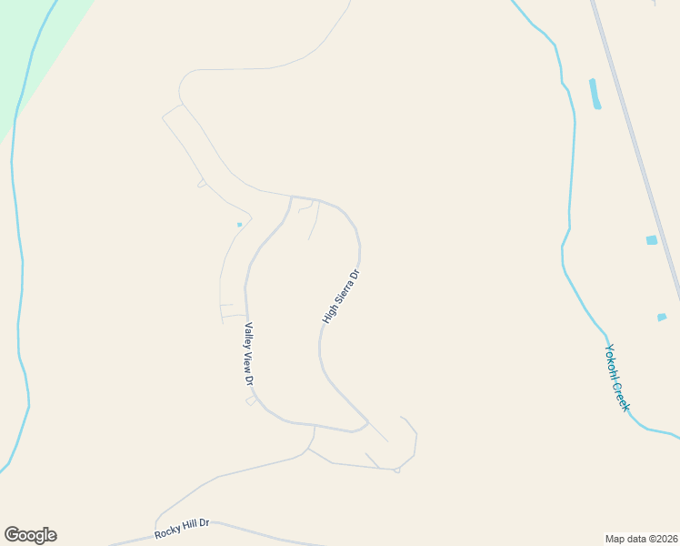 map of restaurants, bars, coffee shops, grocery stores, and more near 366 High Sierra Drive in Exeter