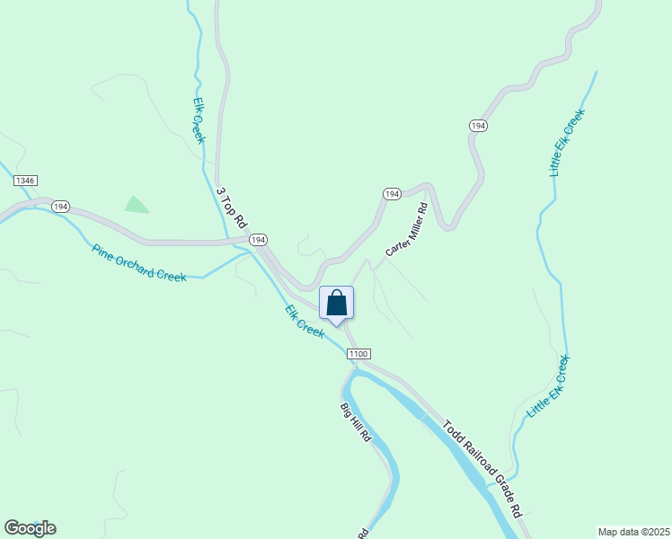 map of restaurants, bars, coffee shops, grocery stores, and more near 7807 North Carolina 194 in Todd