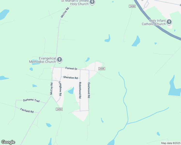 map of restaurants, bars, coffee shops, grocery stores, and more near 400 Forrest Drive in Reidsville