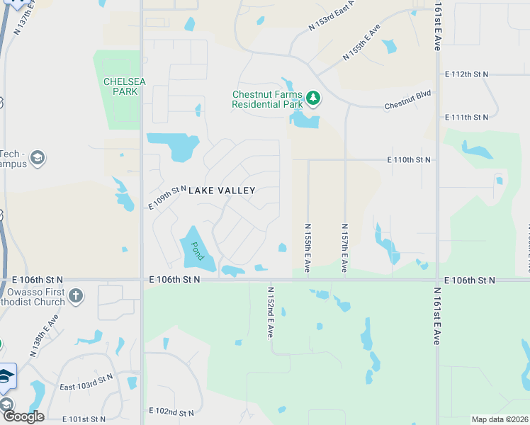 map of restaurants, bars, coffee shops, grocery stores, and more near 15140 East 108th Place North in Owasso