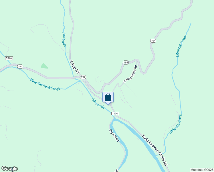 map of restaurants, bars, coffee shops, grocery stores, and more near 7807 North Carolina 194 in Todd