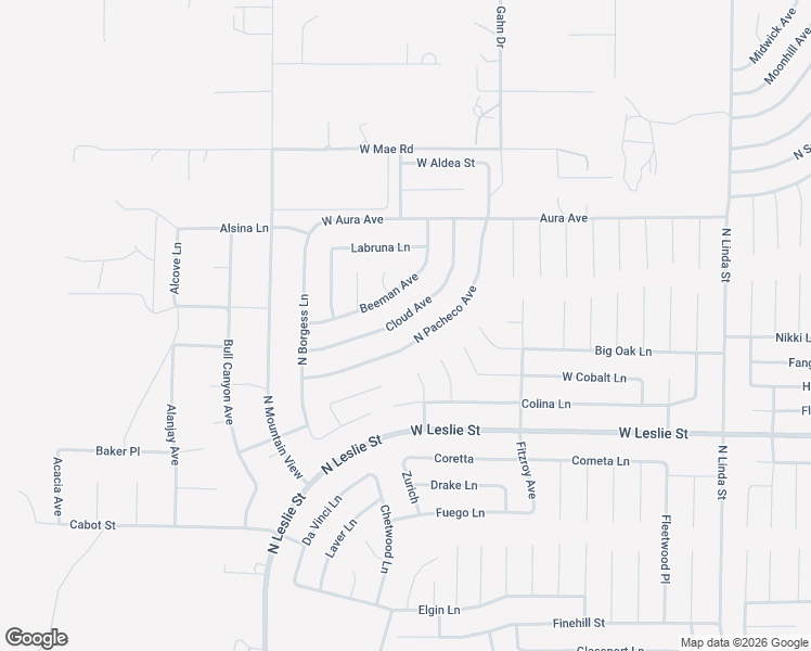 map of restaurants, bars, coffee shops, grocery stores, and more near 6321 Cloud Avenue in Pahrump