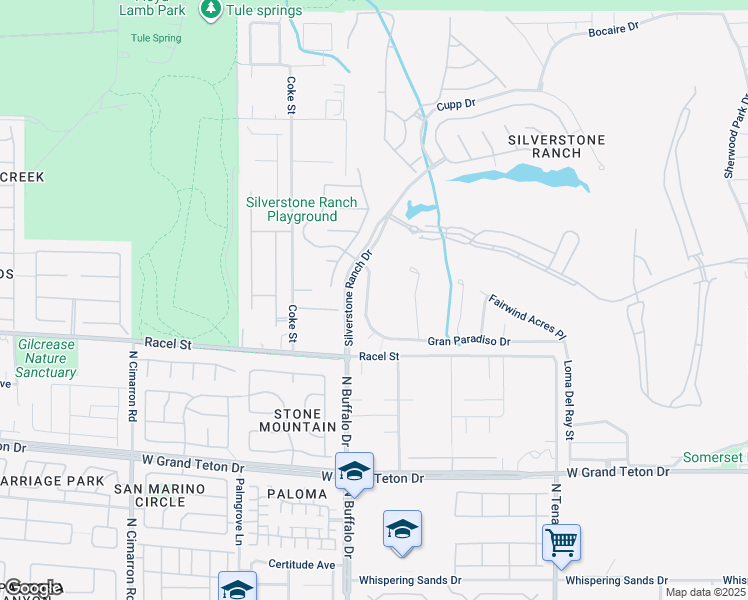 map of restaurants, bars, coffee shops, grocery stores, and more near 8220 Broad Peak Drive in Las Vegas