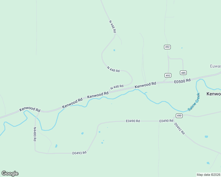 map of restaurants, bars, coffee shops, grocery stores, and more near 35 North 448 Road in Salina