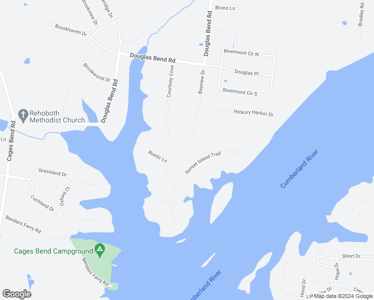 map of restaurants, bars, coffee shops, grocery stores, and more near 1141 Bayview Drive in Gallatin