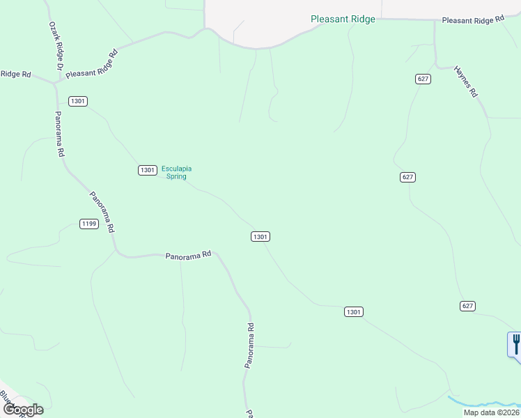 map of restaurants, bars, coffee shops, grocery stores, and more near 14222 Esculapia Hollow Road in Rogers