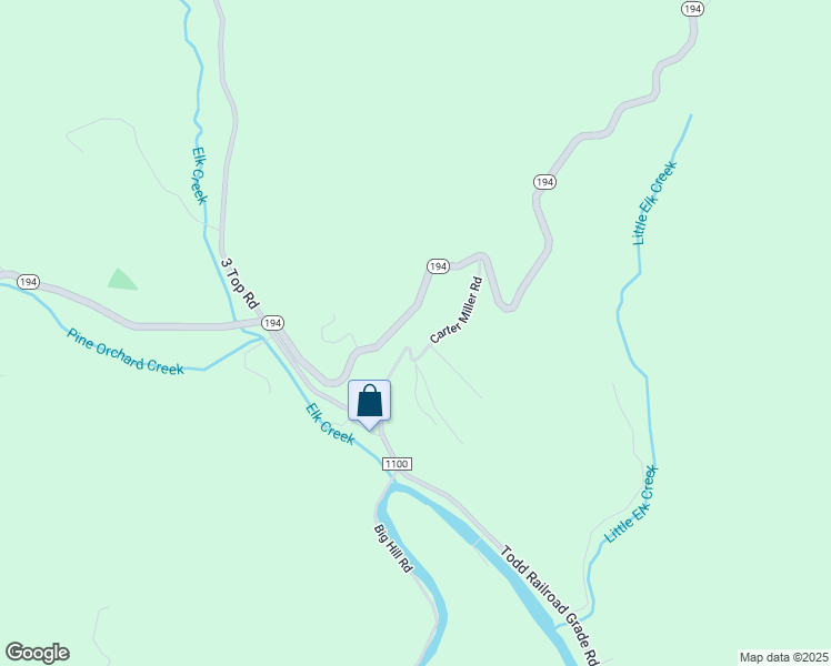 map of restaurants, bars, coffee shops, grocery stores, and more near 416 Carter Miller Road in Todd
