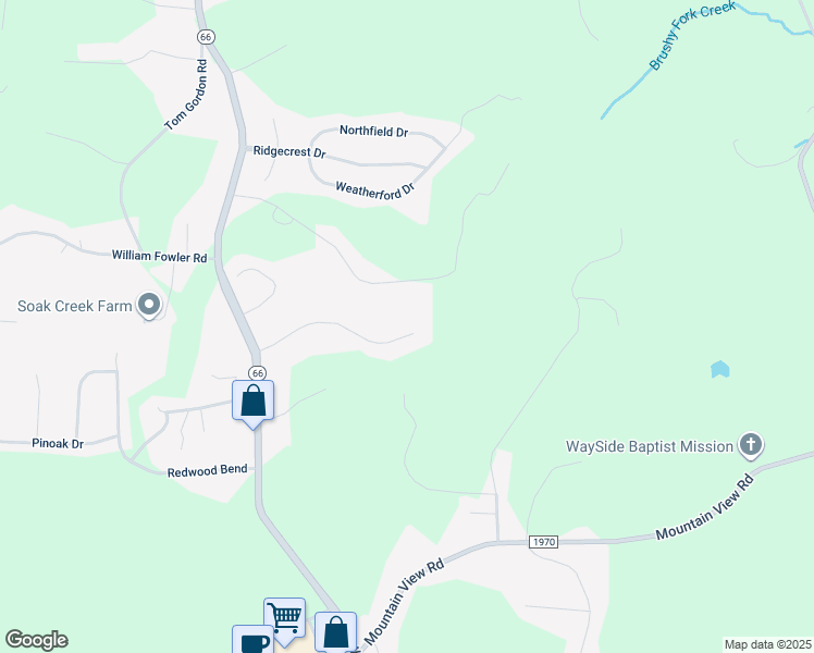 map of restaurants, bars, coffee shops, grocery stores, and more near 1185 Laurel Crest Road in King
