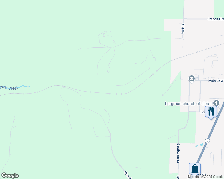map of restaurants, bars, coffee shops, grocery stores, and more near 8510 Clyde Vaughn Road North in Harrison